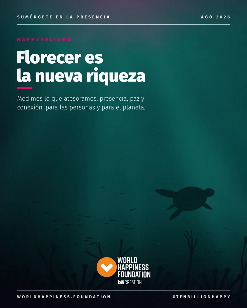 Tarjeta: Florecer es la nueva riqueza