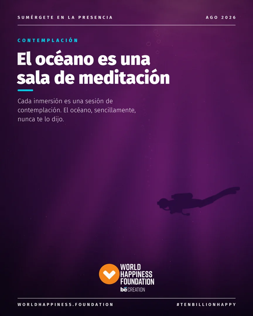 Tarjeta: El océano es una sala de meditación