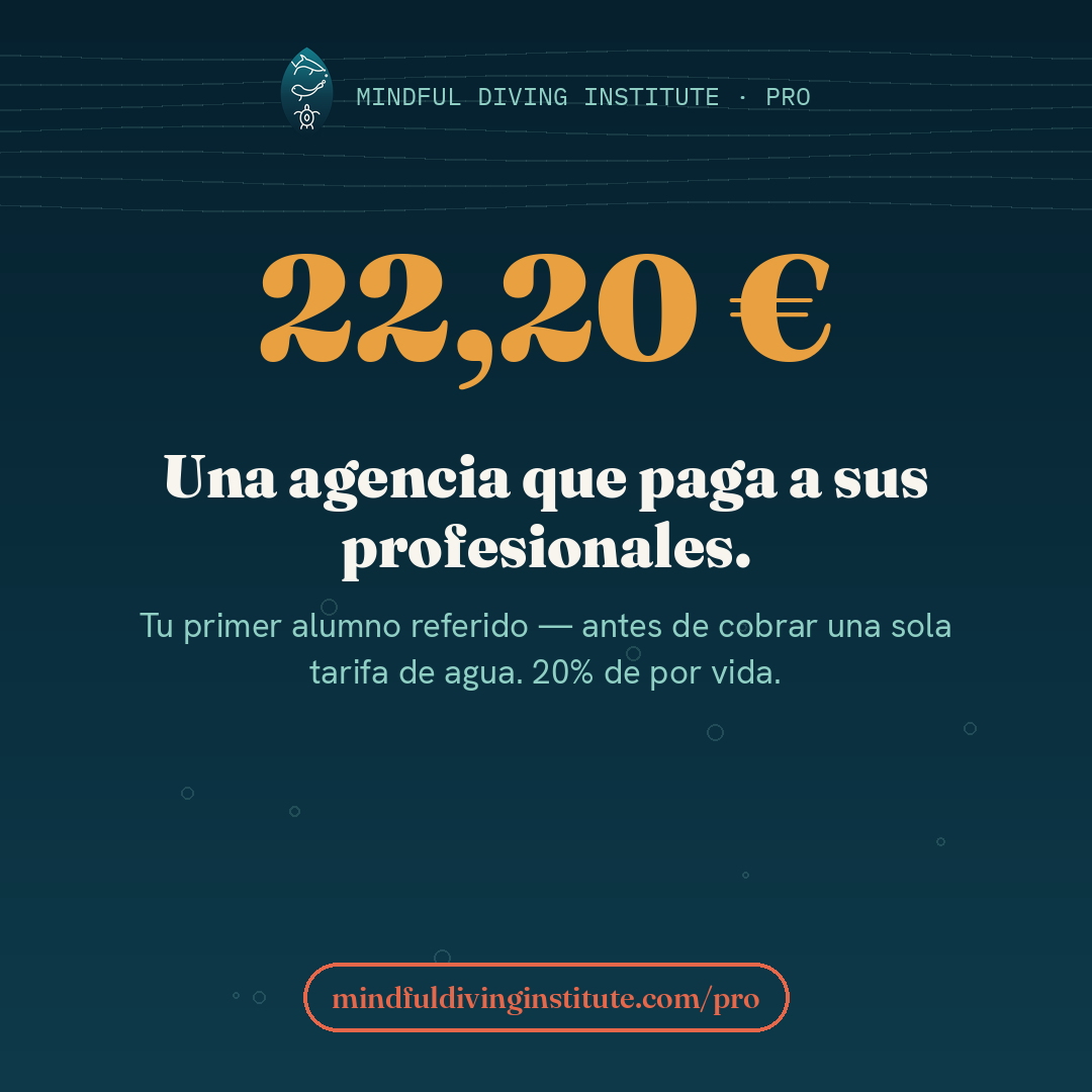 La inversión del pago — Mindful Diving PRO card 1 (ES)