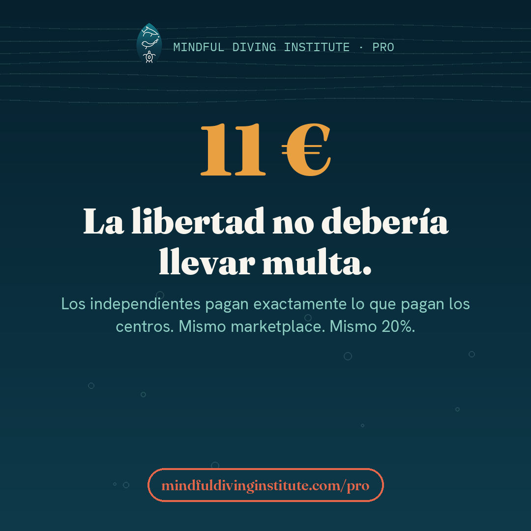 El precio de la independencia — Mindful Diving PRO card 3 (ES)