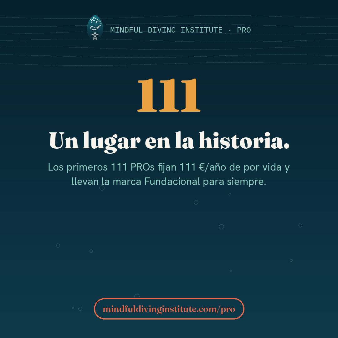 Los primeros 111 — Mindful Diving PRO card 9 (ES)